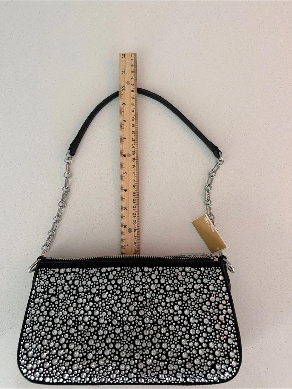 NWT Michael Kors Empire Rhinestone Shoulder Bag